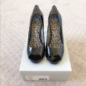 Jessica Simpson Women Black Open Toe Heel Shoes